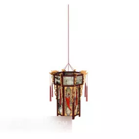 Chinese Restaurant Chandelier 3d model