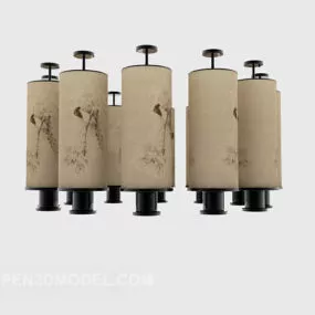 Retro Chandelier Chinese Style 3d model