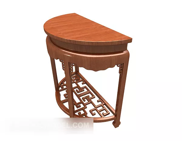 Chinese Retro Solid Mahogany Wood Side Table 3d model Chinese Retro Solid Mahogany Wood Side Table 3d model