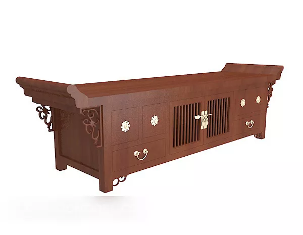 Chinese Retro Style Side Cabinet 3d model Chinese Retro Style Side Cabinet 3d model