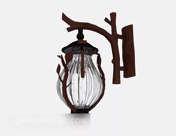 Chinese Retro Wall Lamp 3d model Chinese Retro Wall Lamp 3d model