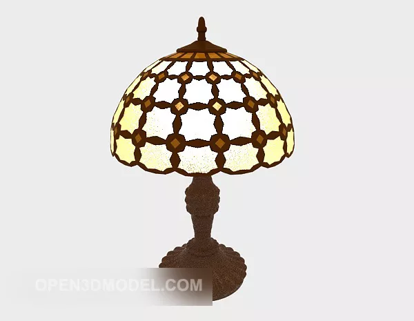Chinese Retro Wooden Table Lamp 3d model Chinese Retro Wooden Table Lamp 3d model
