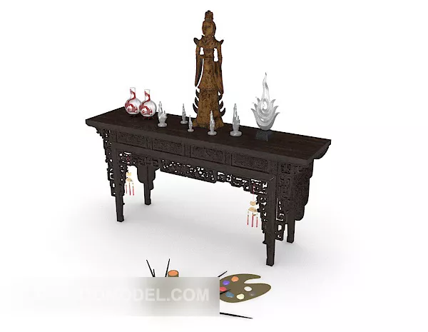 Chinese Furniture Set-up 3d model Chinese Furniture Set-up 3d model