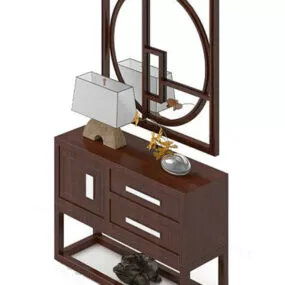 Chinese Side Cabinet Wooden Furniture V1 3d model