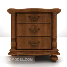 Chinese Side Cabinet Wooden Furniture 3d model