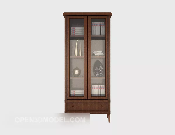 Chinese Simple Wooden Display Cabinet 3d model Chinese Simple Wooden Display Cabinet 3d model