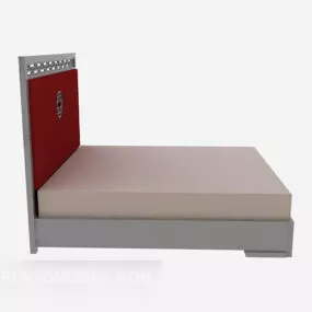 Chinese Single Bed Furniture 3d model