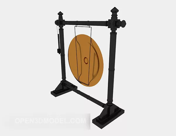 Chinese Small Gong And Drum Free 3d Model - .Max - Open3dModel