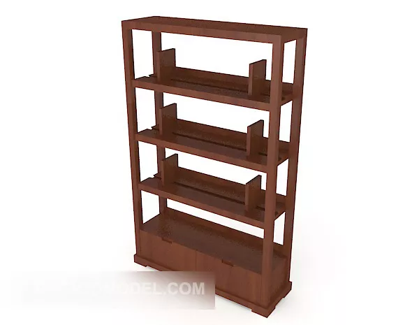 Chinese Solid Wood Bookshelf 3d model Chinese Solid Wood Bookshelf 3d model