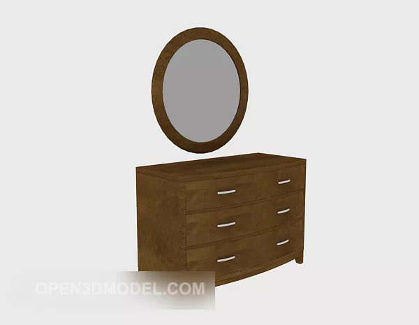 Chinese Solid Wood Dresser 3d model Chinese Solid Wood Dresser 3d model