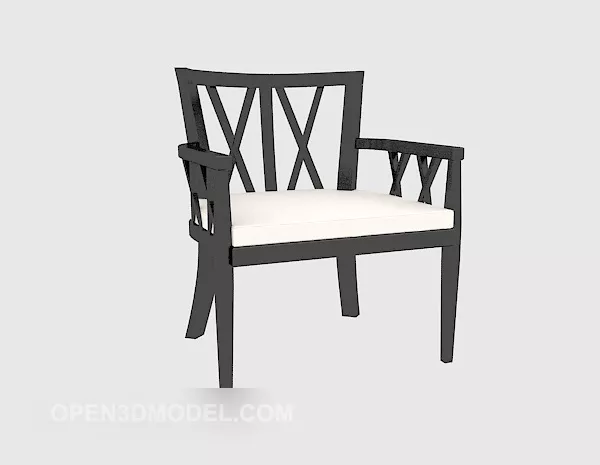 Chinese Solid Wood Lounge Chair 3d model Chinese Solid Wood Lounge Chair 3d model