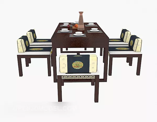 Chinese Antique Solid Wood Table 3d model Chinese Antique Solid Wood Table 3d model