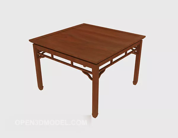 Chinese Square Table 3d model Chinese Square Table 3d model