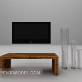 Chinese Style Wood Tv Cabinet 3d model