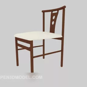 Chinese Style Back Chair 3d model