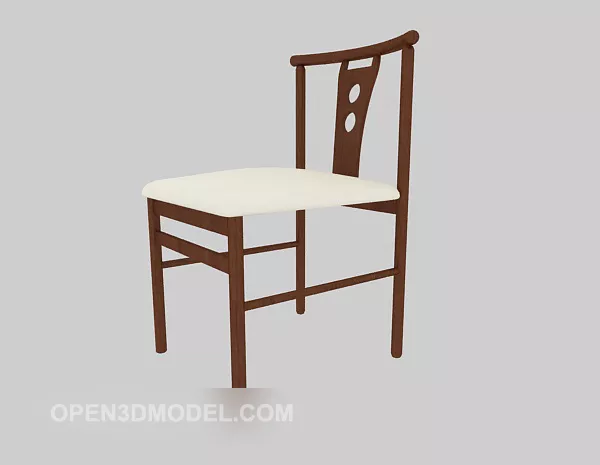 Chinese Style Back Chair 3d model Chinese Style Back Chair 3d model