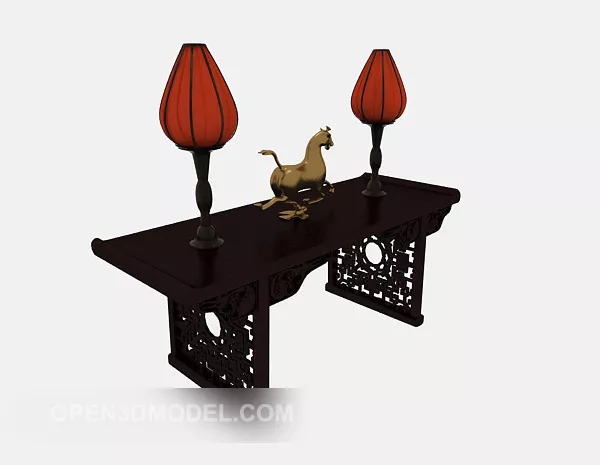 Chinese Traditional Bar Console Table 3d model Chinese Traditional Bar Console Table 3d model