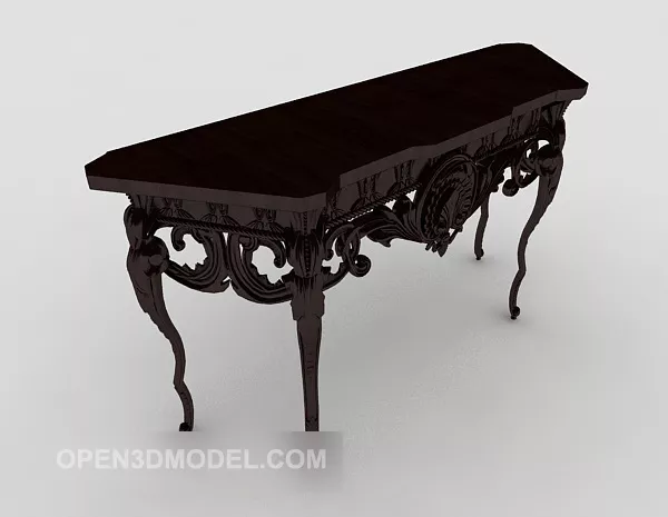 Carved Square Frame 3d model