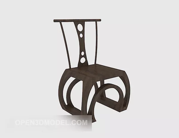 Chinese Style Chair Wooden 3d model Chinese Style Chair Wooden 3d model