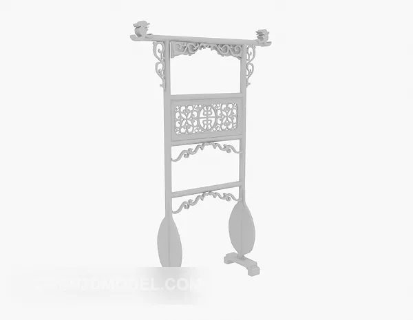 Bedroom Cabinet With Shelf Combine 3d model