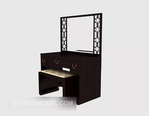 Chinese Style Dresser Home Furniture 3d model Chinese Style Dresser Home Furniture 3d model