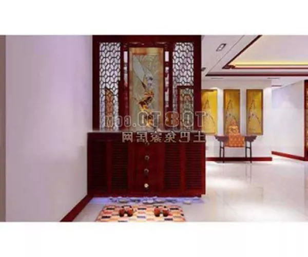 Chinese Style Entrance With Woden Panel 3d model Chinese Style Entrance With Woden Panel 3d model
