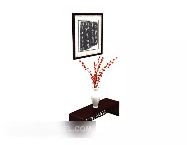 Small Locker Nightstand 3d model