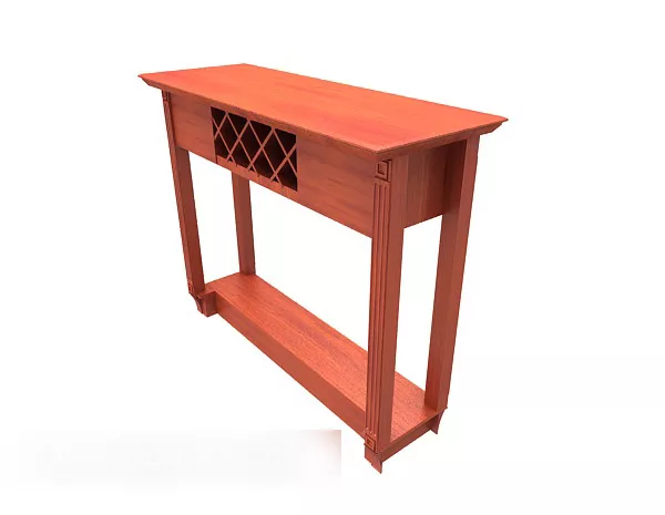 Chinese Style Hall Cabinet Red Wood 3d model Chinese Style Hall Cabinet Red Wood 3d model