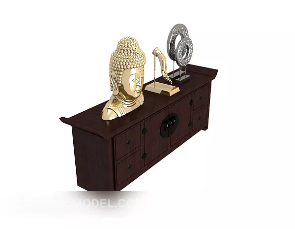 Chinese Style Home Side Cabinet 3d model Chinese Style Home Side Cabinet 3d model