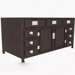 Chinese Style Locker 3d model