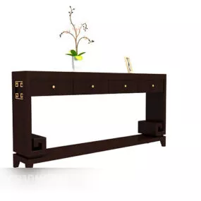Chinese Style Retro Side Table 3d model