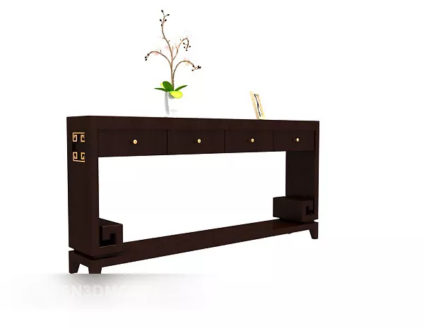 Chinese Style Retro Side Table 3d model Chinese Style Retro Side Table 3d model