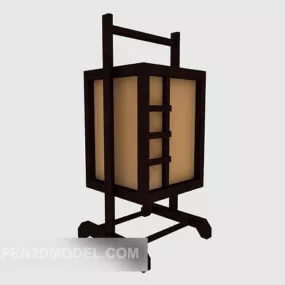 Chinese Antique Simple Table Lamp 3d model