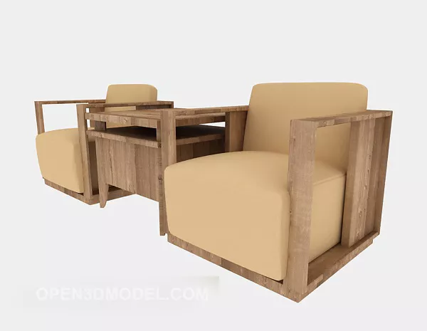 Chinese Style Single Sofa 3d model Chinese Style Single Sofa 3d model