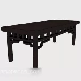 Chinese Traditional Style Solid Wood Case 3d model