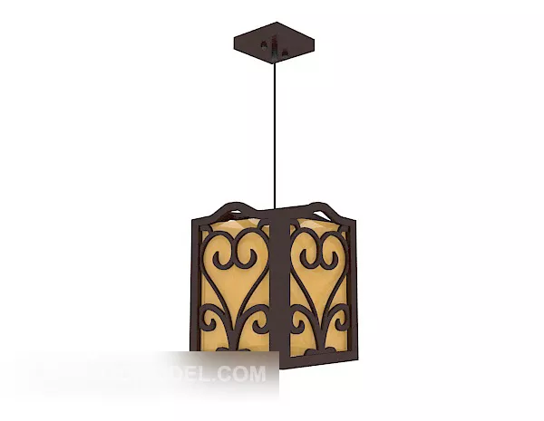 Chinese Style Solid Wood Chandelier 3d model Chinese Style Solid Wood Chandelier 3d model
