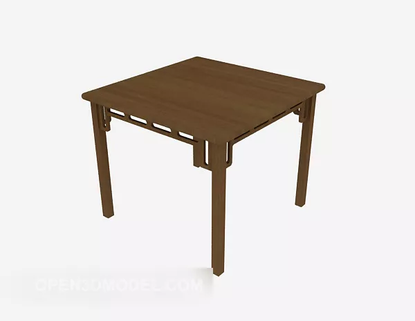 Chinese Style Solid Wood Dining Table 3d model Chinese Style Solid Wood Dining Table 3d model