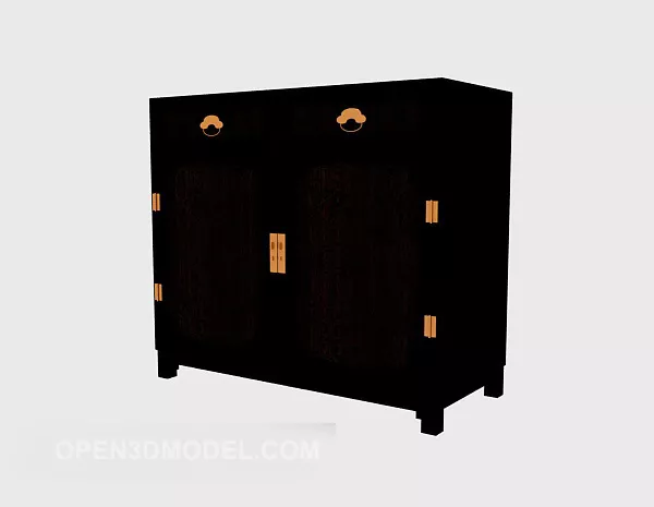 Chinese Style Solid Wood Hall Cabinet 3d model Chinese Style Solid Wood Hall Cabinet 3d model