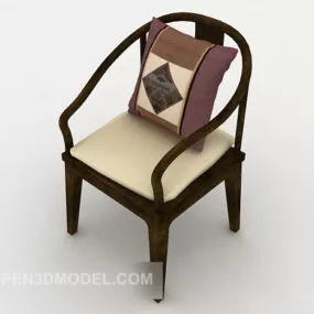 Chinese Style Solid Wood Home Chair 3d model