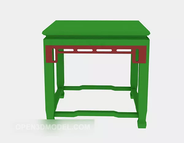 Wood Bar Stool Chair With Back 3d model