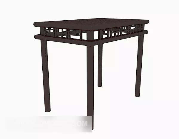 Chinese Style Table Wooden 3d model Chinese Style Table Wooden 3d model