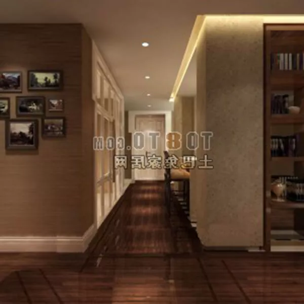 Chinese Lobby Walkway Interior 3d model Chinese Lobby Walkway Interior 3d model