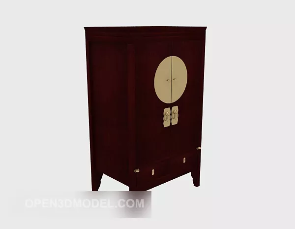 Chinese Style Wardrobe Wooden 3d model Chinese Style Wardrobe Wooden 3d model