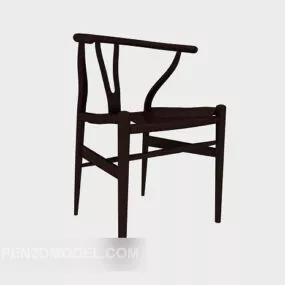 Chinese Modern Style Wooden Chair 3d model