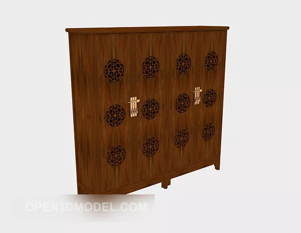 Thin Wardrobe Bedroom Furniture 3d model