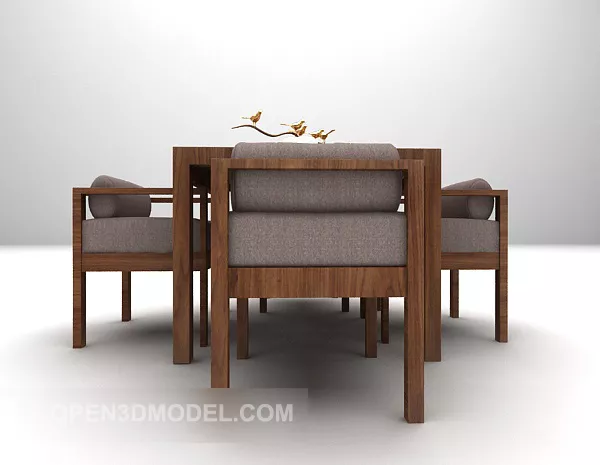 Porcelain Chinese Tea Set 3d model