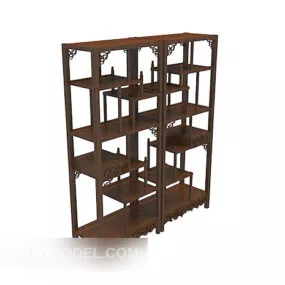 Chinese Traditional Display Cabinet Wooden 3d model