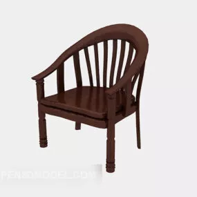 Chinese Traditional Lounge Chair 3d model