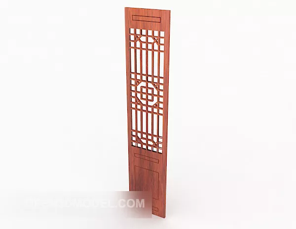 Door Glass Window Inside 3d model