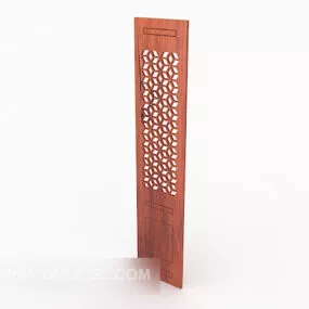 Chinese Traditional Solid Wood Door 3d model